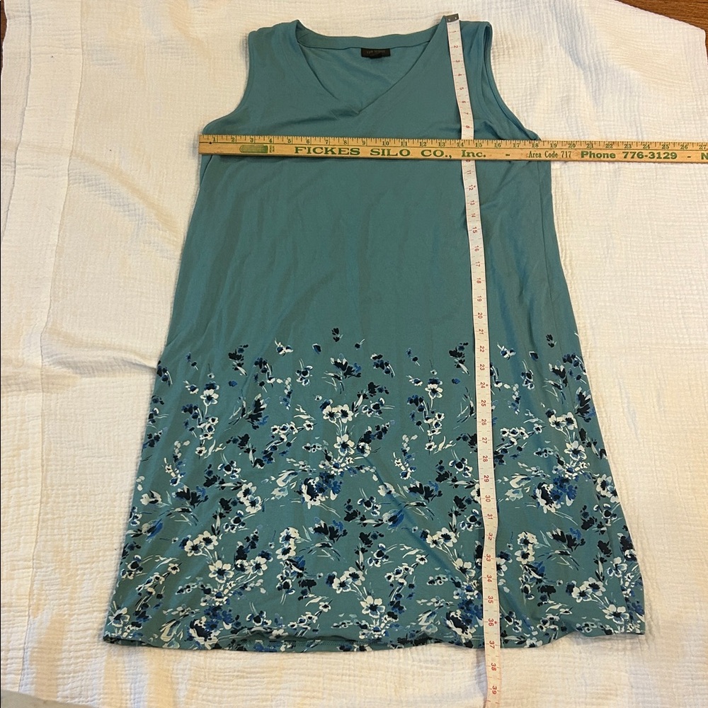 J. Jill Wearever Collection Dress Women’s Medium Floral Packable Resort Beach - Picture 4 of 7